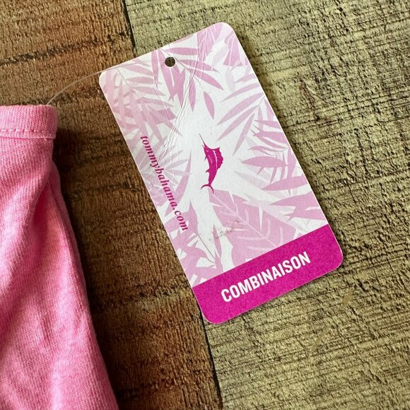 Tommy Bahama Pink Girls Pineapple Tank Top Ruffle Sleeves NWT S 5/6 - Picture 4 of 7